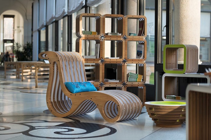 Eco-friendly cardboard furniture that is sturdy and sustainable