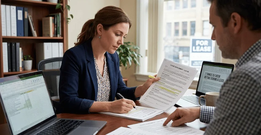 Seven things to check before signing a lease