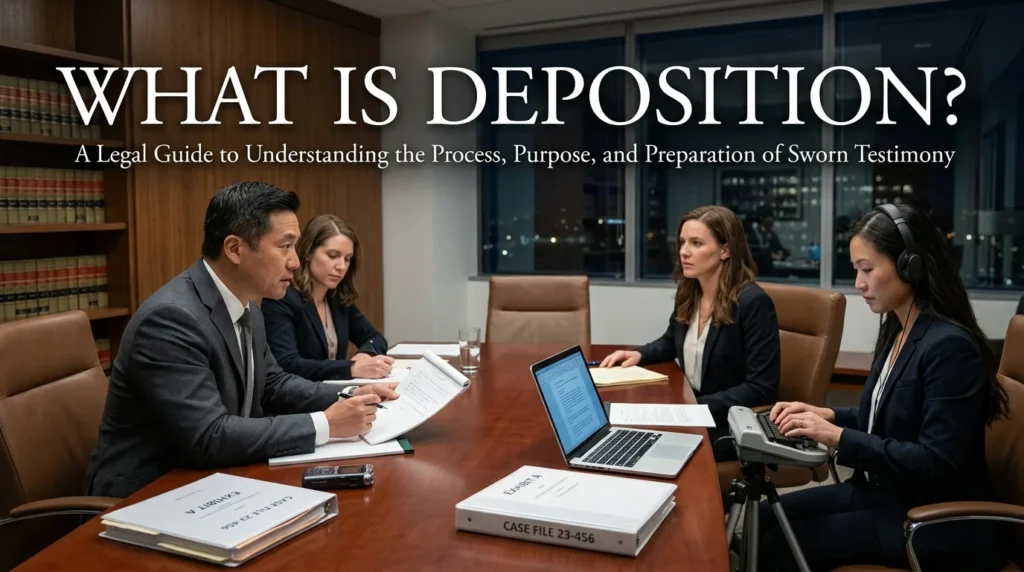 What Is Deposition? A Complete Guide to the Legal Process, Common Questions, Preparation, and Your Rights