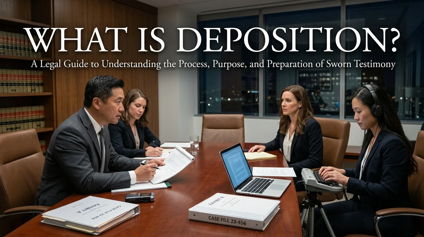 What Is Deposition? A Complete Guide to the Legal Process, Common Questions, Preparation, and Your Rights