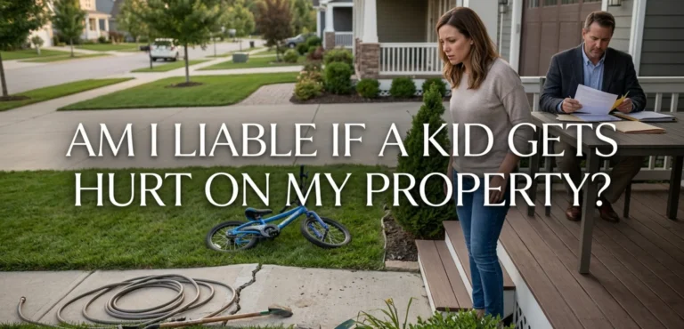 Am I Liable If a Kid Gets Hurt on My Property